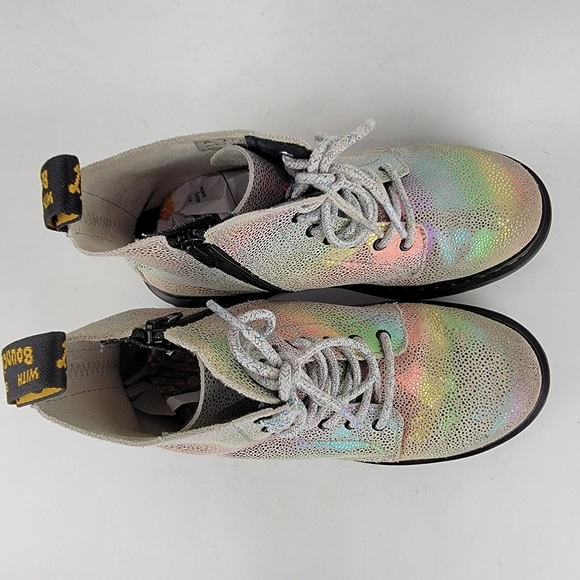 Doc Dr. Martens 1460 Pascal Rainbow Combat Boots Youth Girls 4 EU 36 - Picture 5 of 8